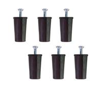 bricoleva.it KIT 6 Tappi d'arresto per Tapparella - Paracolpi per Tapparella Made in Italy - Fermi per Tapparelle e Tende a Rullo - Blocca Tapparelle Antifurto - Compreso di Vite (Marrone - 30mm)