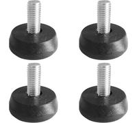 bricoleva.it Kit da 4 Piedini Regolabili per Mobili, Piede Regolabile per Armadi, Tavoli e Comodini - Piedino a Vite regolabile (PVC - 40 x M10 mm)