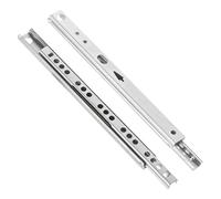 bricoleva.it Set Guide Estrazione Parziale per Cassetti e Cassettiere non Ammortizzate - Guide a Sfere per Cassetti Disponibili in più Varianti Confezione da 1 coppia (Estrazione Parziale 40 cm)