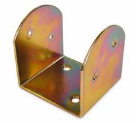 bricoleva.it Staffa Scarpa per Supporto Travi di Legno con Ali Interne - Scarpa d’ancoraggio interno per travi in legno, piastra di giunzione per gazebo (A Muro 8x8)