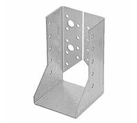 bricoleva.it Staffa Scarpa per Supporto Travi di Legno in Acciaio Zincato con Ali Interne - Scarpa d’ancoraggio interno per travi in legno, piastra di giunzione per gazebo tettoia pali