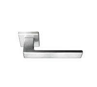 Bricolevante Coppia Maniglie Porta Interna Cromo satinato Modello Trento Disponibile in più Varianti vendute in coppia - Maniglia per Porte