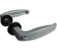 Bricolevante Maniglie in Alluminio per Infissi Disponibile in più Colori vendute in coppia (Grigia, 25-35mm.)