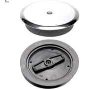BricoLoco.com Coperchio espansione vaso sifonico bagno. Ø 110 mm. Chiusura ermetica per evitare il cattivo odore dei tubi nel bagno. Coperchio di 140 mm. In acciaio inox. (1)