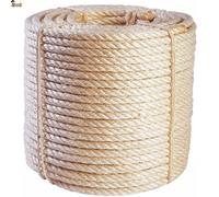 BricoLoco.com Corda SOGA sisal naturale spessa o sottile. Artigianato, tiragraffi Gatti, decorazione. Corda Pita. Più resistente della iuta o dello sparto. (20, Ø 12 mm.)