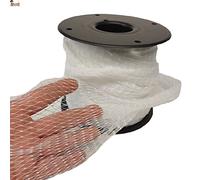 BricoLoco.com Rotolo rete tubolare elastica di confezionamento 25 m x 36 cm bianco rete per imballaggio aglio, cipolle, arance, limoni e frutta e verdura in generale (2)