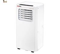 BricoLoco Condizionatore portatile silenzioso. Pinguino a basso consumo. 4 in 1: frigorifero, ventilatore, deumidificatore e riscaldatore. Telecomando. Kit finestra incluso.