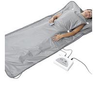 Bricoloco Coperta sauna a calore infrarosso per ridurre il grasso corporeo -650 W e 2 zone di calore 35-80 °. Sauna relax dimagrante semplice e sicura. Allevia la tensione muscolare