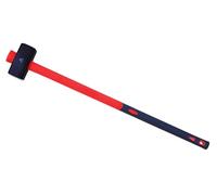 Bricoloco Mazza grande martello per rompere e demolire pietra e cemento per cantiere. Manico anti-vibrazione in fibra di vetro molto resistente e resistente alle intemperie. (Mazza 6kg-manico 90 cm)