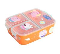 BRICOMIRAS Contenitore per il pranzo per bambini, scuola, portapranzo per bambini, ideale per la ricreazione, sandwich snack parco per bambini e ragazze (Peppa Pig)