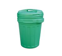 Briconess.com Bidone con Coperchio a Vite e Chiusura ermetica - 70 Lt. Green