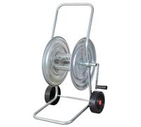 Briconess.com Carrello avvolgitubo in Acciaio zincato da Giardino per Tubi da 50 Metri A201