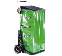 Briconess.com Carrello raccoglitutto in Alluminio per Foglie e rifiuti con Sacco e Coperchio Claber Carry Eco 8934