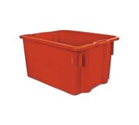 Briconess.com Cassetta agricola chiusa lt.65 in polipropilene sovrapponibile 63x44xH34 cm per olive e pomodori