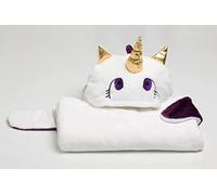 Briconess.com Coperta plaid mantella con cappuccio e guanti Unicorno Blanket Kanguru