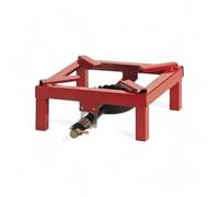 Briconess.com Fornellone a gas in acciaio verniciato 30x30 cm con bruciatore in ghisa e regolazione potenza 8,5 Kw consumo 617 g/h - 45x45