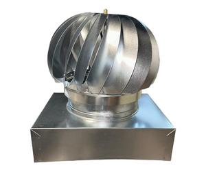 Briconess.com Fumaiolo comignolo Girevole Quadrato e Rettangolare zincato - Base Quadrata 42x42 cm