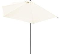 Briconess.com Ombrellone a mezzaluna 3 mt da muro esterno giardino con palo centrale in alluminio Half Moon - Beige