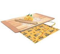 Briconess.com Spianatoia tagliere asse legno per impastare con matterello tagliapasta e custodia