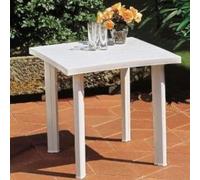 Briconess.com Tavolo da Esterno componibile Rettangolare in Polipropilene cm 80x75xH72 cm Bianco