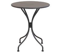 Briconess.com Tavolo Tondo Ø60 da Esterno Giardino per Bar e Pub con Struttura in Acciaio Iron Round - Darkgray