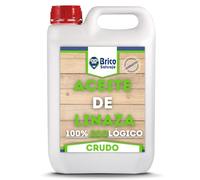 BRICOSALVAJE Olio di lino CRUDO per il legno | Mattone, Terrazzo, Piastrelle | Nutrizione | Ecologico (5 Litri)