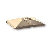 BricoShopping Telo di Ricambio per Ombrellone da Giardino con PALO CENTRALE 300 Gr/mq Impermeabile CON TASCHE RINFORZATE 6 Stecche Top Superiore di Copertura tessuto con Airvent (Mt 3x2)