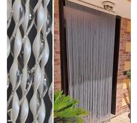 BricoShopping® Tenda moschiera Mod.A a fili in pvc regolabile Zanzariera per porta finestra esterna ingresso balcone camper filo ANTIMOSCHE 4 misure (1 (Bianco), 120L x 230A cm (1 Pannelli))