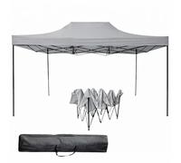 BRICOZONE Gazebo Professionale 3x4.5 Metri Pieghevole Grigio