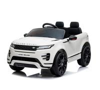 BRICOZONE Range Rover Evoque Auto Elettrica Per Bambini 12V SUV Di Lusso Con Telecomando Parentale Sedile In Pelle Ruote EVA Motori 35W Batteria 7Ah Licenza Ufficiale (Bianco)