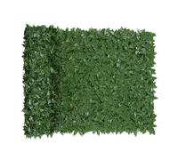 BRICOZONE Siepe Artificiale Ultra Coprente 1x3m Frangivento Ornamentale con Folte Foglie Sintetiche di Edera/Lauro per Balcone, Terrazzo, Giardino Rete Anticaduta per Recinzioni Verde Scuro