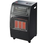 BRICOZONE Stufa Catalitica A Gas Gpl Con Infrarossi 4200W Con Ventilazione Turbo 1500W 3 Livelli Di Potenza Con Sicurezza Ods E Ffd Per Ambienti Fino A 80 Mq Con Ruote Design Compatto Nero Opaco