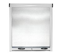 BRICOZONE Zanzariera a Rullo Avvolgibile Universale con Profilo Regolabile Riducibile in Alluminio per Finestra Porte Portafinestra Balconi con Frizione Kit Fai da Te Colore Bianco 100 x 170 cm