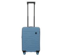 Bric's B|Y Ulisse Bagagli con ruote girevoli - Valigie rigide espandibili e controllate approvate dalla compagnia aerea, lucchetto a combinazione TSA, Grigio e blu, Carry-on without front pocket