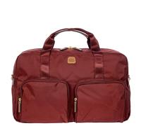 Brics X-Collection Borsone da weekend rosso bordò, nylon, 46 x 32 x 22cm