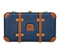 Bric's Brics Bellagio - Borsa a tracolla riciclata 20 cm, Blu/marrone, Taglia unica