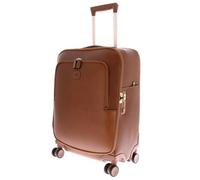 Bric's carrello con scomparto per laptop Life Pelle Trolley 4 Wheel Leather marrone