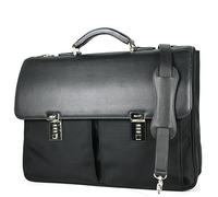 Bric's - Cartella in tessuto e pelle linea Privacy - Nero - privacy.888.nero - Nero - UNICA