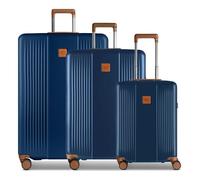 Bric's Ferrara 4 ruote Set di valigie 3 pezzi espandibile blu
