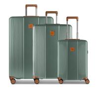 Bric's Ferrara 4 ruote Set di valigie 3 pezzi espandibile verde
