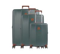 Brics Ferrara Set valigie trolley (4 ruote) verde, Polypropylen, 55 x 77 x 30cm
