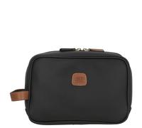 Brics Firenze Borsa da toilette nero, pelle sintetica, 25 x 17 x 9cm