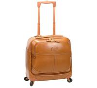 Bric's Life Pelle 4 ruote Trolley business Vera Pelle 39 cm marrone