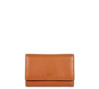 Bric's Marmolada Portafoglio Donna Orizzontale in Pelle con Protezione RFID, Scomparti Banconote e 12 Tasche Porta Carte e Tasca Portamonete interna, Dimensione 15 x 10 x 3,5 cm, Tobacco