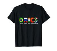 Brics Stati Associazione Brasile Russia India Cina S.Africa Maglietta