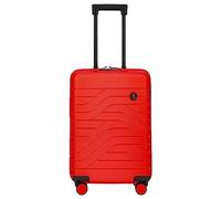 Bric's Trolley Collezione Ulisse B|Y, Valigia Bagaglio a Mano con 4 ruote, Resistente e Ultraleggera, Collegamento USB, Lucchetto TSA integrato, Dimensioni 37x55x20, Red
