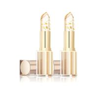 Bridal Bronze Lipstick,Bridal Bronze Hardpointing Transferproof Color Changing Lipstick Long Lasting,Transparent Temperature Color Change Lip Gloss With Gold Flakes Moisturizing Glossy (2pcs)