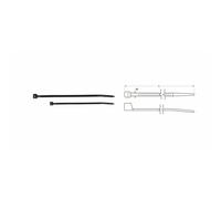 Bridas In Nylon Bihr 4,6 X 100Mm Nero Per Moto Ricambi Accessori Parti