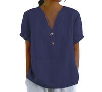 Bride Maglietta Offerta Blusa Cotone Lino Donna XXL Camicia Seta Beige Fantasia Verde Bluse Elegante Maglie Bianca Maglia Intima Mezza Manica T Shirts Bianco Maniche Corte Gialla Tshirt