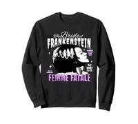 Bride of Frankenstein Femme - Maglietta da Donna Vintage Horror Felpa